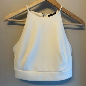 Dynamite White Textured Tank Top